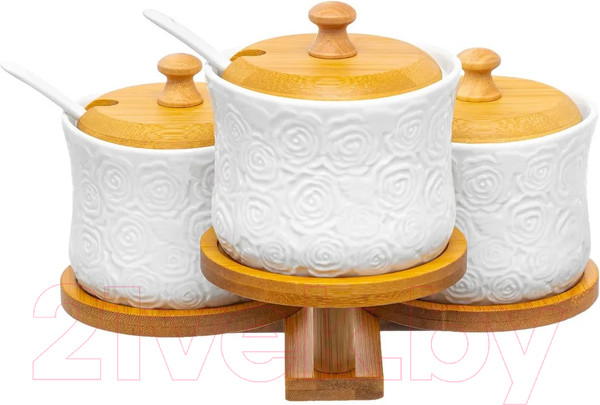 Изображение товара Набор емкостей для хранения Elan Gallery Розы / 540868 