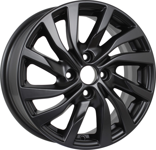 Изображение товара Литой диск KDW KD1546 Rio II 15x6" 4x100мм DIA 54.1мм ET 46мм (Matt Black Painted)