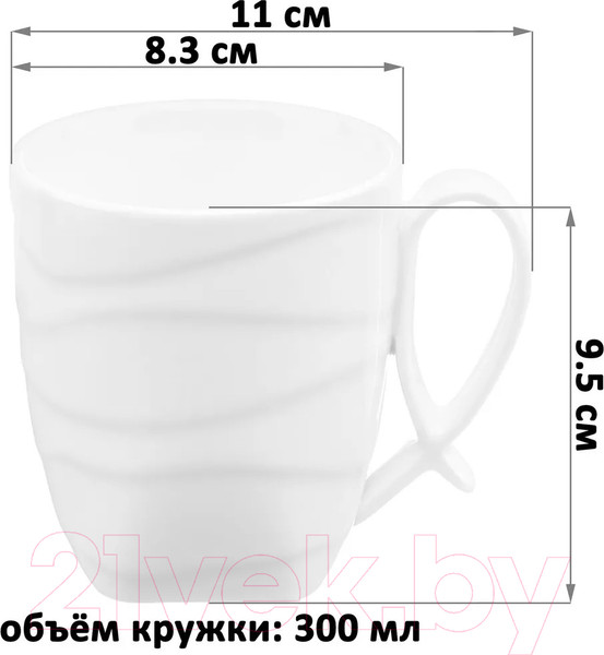 Изображение товара Набор кружек Elan Gallery Айсберг волны / 540883