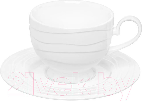 Изображение товара Чашка с блюдцем Elan Gallery Айсберг волны / 540877 