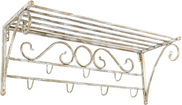 Изображение товара Вешалка для одежды Dudo ВННС-022-4 (белый/золото)