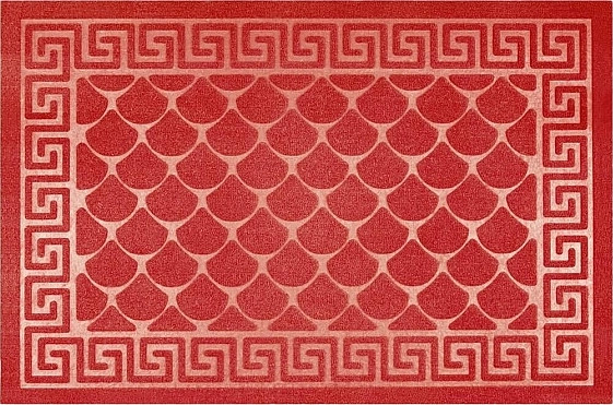 Изображение товара Коврик грязезащитный Kovroff Чешуйки 40x60 / П/04/01/05 (красный)