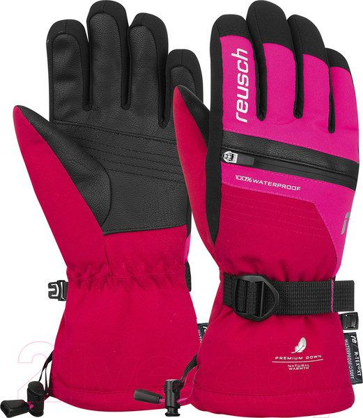 Изображение товара Перчатки лыжные Reusch Lando R-Tex XT Junior / 6161243-3347 (р-р 6, Cerise/Pink Glo)