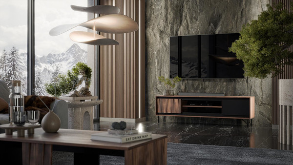 Изображение товара Тумба Halmar Swing RTV-1 (орех/черный)