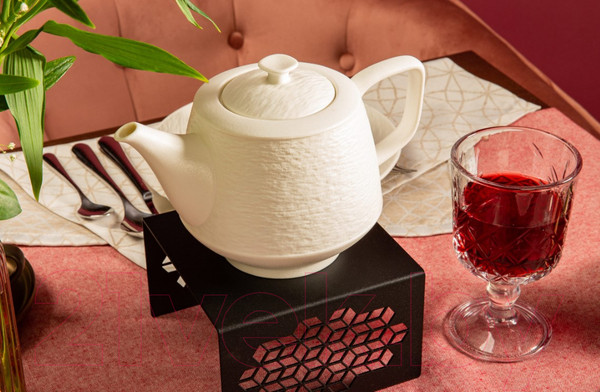 Изображение товара Чашка с блюдцем Corone Grafica XSY299/XSY300 / фк6925 (черный)