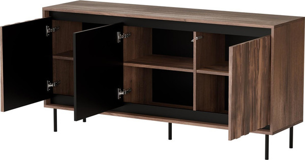 Изображение товара Тумба Halmar Swing KM-1 (орех/черный)