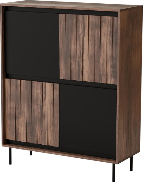 Изображение товара Тумба Halmar Swing KM-2 (орех/черный)