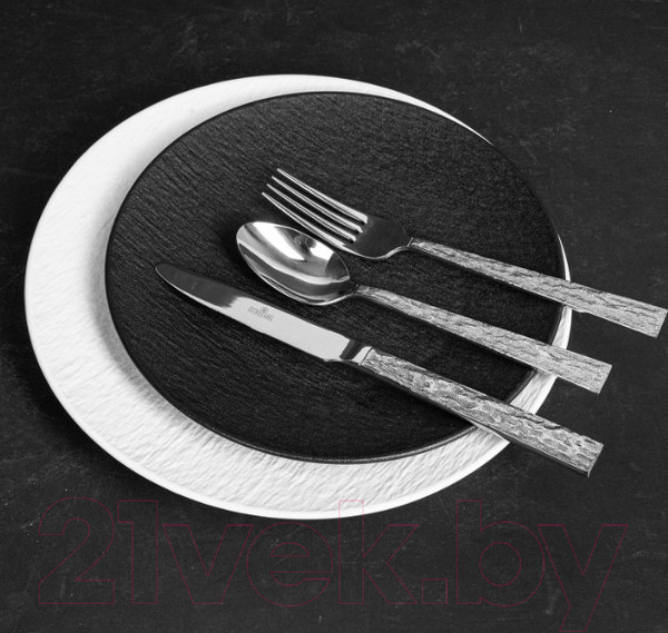 Изображение товара Тарелка столовая обеденная Corone Grafica XSY3262 / фк6920 (черный)