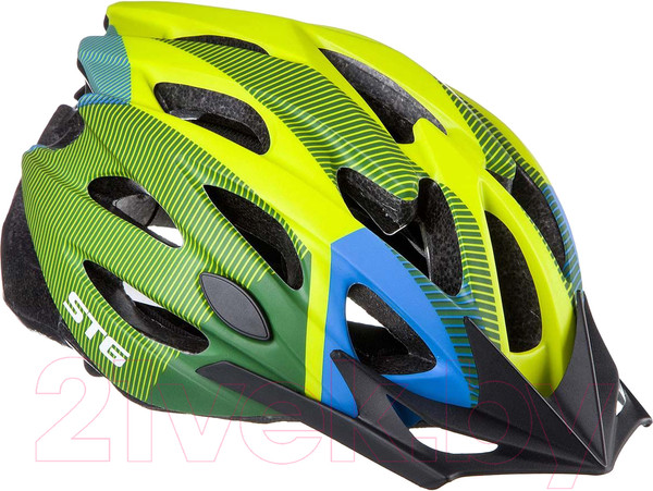 Изображение товара Защитный шлем STG MV29-A / Х89038 (M, салатовый/синий/черный)