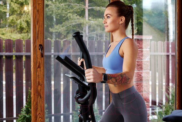 Изображение товара Эллиптический тренажер Sundays Fitness Simple Line K8508HA (черный/красный)