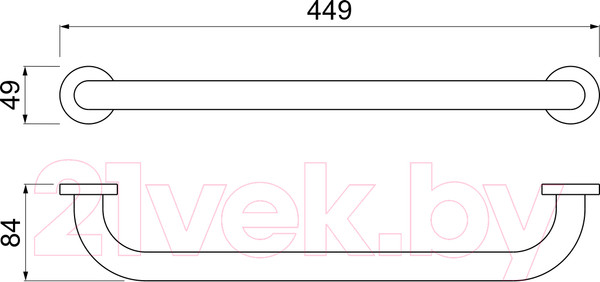 Изображение товара Поручень Aquatek AQ4995CR