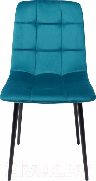 Изображение товара Стул Алвест AV 406-N (темно-бирюзовый бархат H-56/черный)