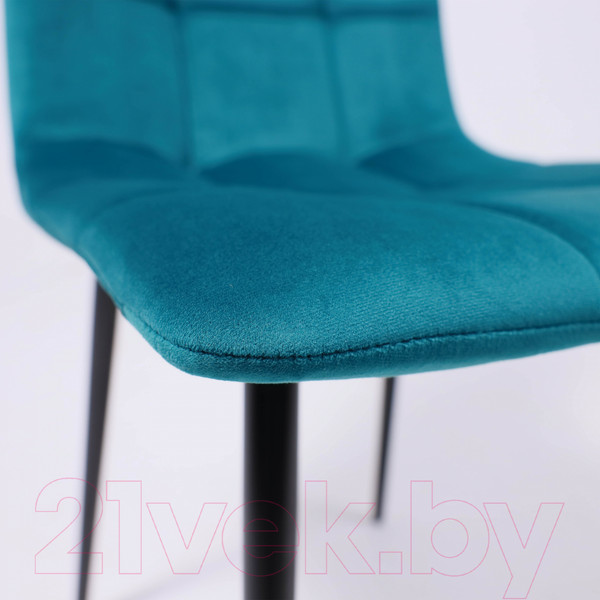 Изображение товара Стул Алвест AV 406-N (темно-бирюзовый бархат H-56/черный)