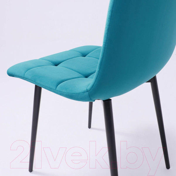 Изображение товара Стул Алвест AV 406-N (темно-бирюзовый бархат H-56/черный)