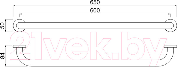 Изображение товара Поручень Aquatek AQ4996CR