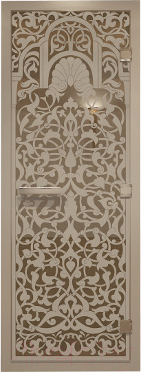 Изображение товара Стеклянная дверь для бани/сауны Doorwood Хамам Флоренция 80x200 / DW00730 (бронза)
