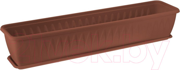 Изображение товара Ящик для рассады Idea Алиция М3216 (терракотовый, с поддоном)