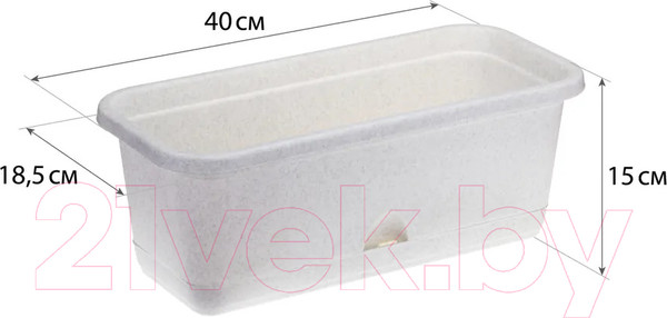 Изображение товара Ящик для рассады Idea М3220 (мраморный, с поддоном)