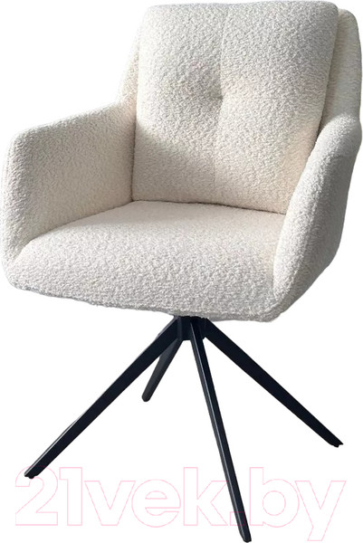 Изображение товара Стул M-City Meadow / 621M05662 (белый XD841-01 букле/черный)