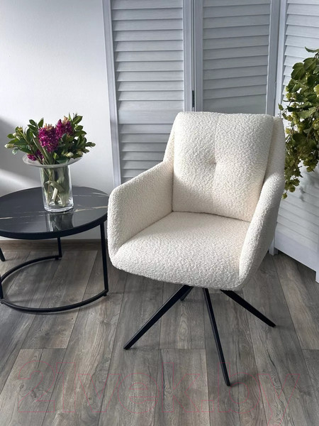 Изображение товара Стул M-City Meadow / 621M05662 (белый XD841-01 букле/черный)