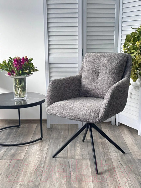 Изображение товара Стул M-City Meadow / 621M05661 (темно-серый XD841-16 букле/черный)