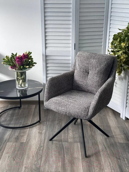 Изображение товара Стул M-City Meadow / 621M05661 (темно-серый XD841-16 букле/черный)