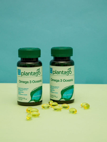 Изображение товара Жирные кислоты Plantago Omega 3 Oceanic (120шт)