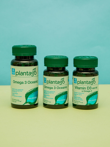 Изображение товара Жирные кислоты Plantago Omega 3 Oceanic (120шт)
