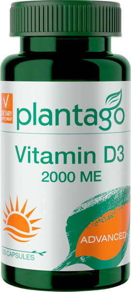 Изображение товара Витаминно-минеральный комплекс Plantago Vitamin D3 2000 me (120шт)