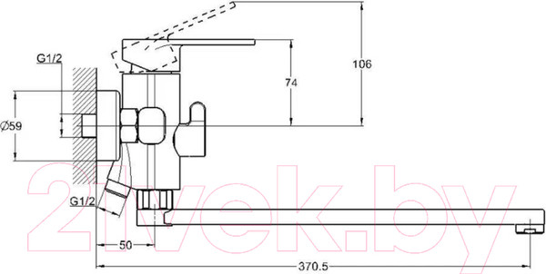 Изображение товара Смеситель Econoce EC0393