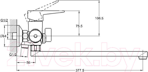 Изображение товара Смеситель Econoce EC0405