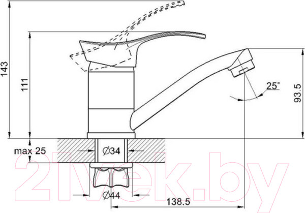 Изображение товара Смеситель Econoce EC0351