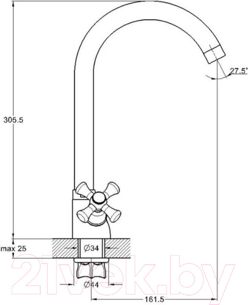 Изображение товара Смеситель Econoce EC0431