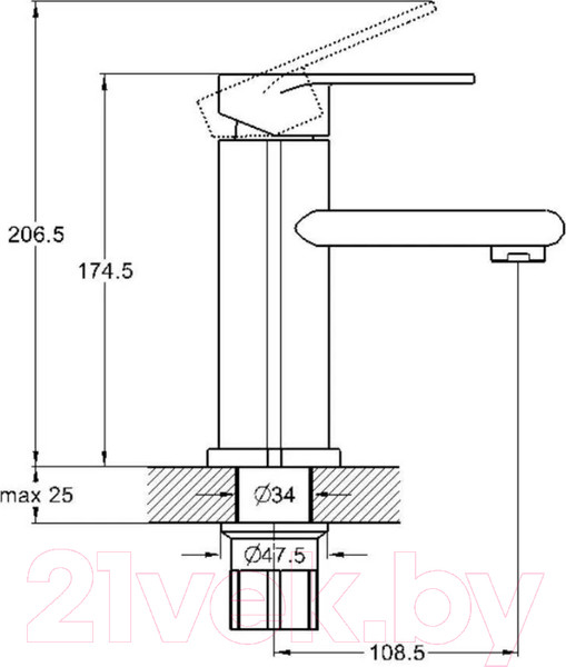 Изображение товара Смеситель Econoce EC0390