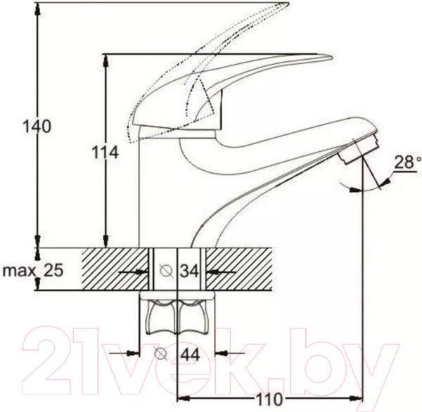 Изображение товара Смеситель Econoce EC0360