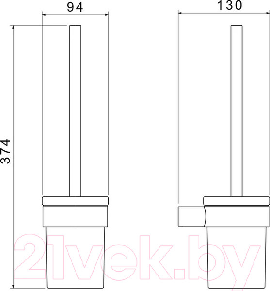 Изображение товара Ершик для унитаза Aquatek Лира AQ4410CR