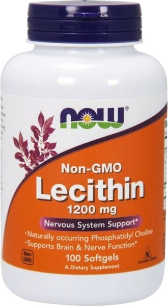 Изображение товара Пищевая добавка NOW Foods Lecithin 1200mg (100шт)