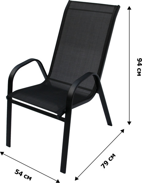 Изображение товара Комплект садовой мебели Garden Story Сан-Ремо Мини / SC-092KD/WR1208 (черный)