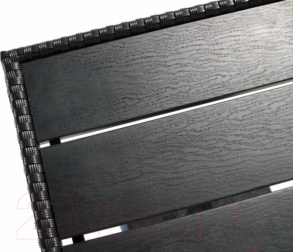 Изображение товара Комплект садовой мебели Garden Story Аскер мини / GS015/GS016 (черный/ротанг серый)