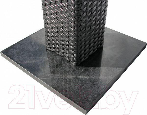 Изображение товара Комплект садовой мебели Garden Story Аскер мини / GS015/GS016 (черный/ротанг серый)