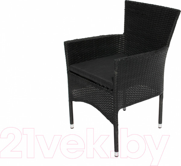 Изображение товара Комплект садовой мебели Garden Story Аскер мини / GS015/GS016 (черный/ротанг серый)