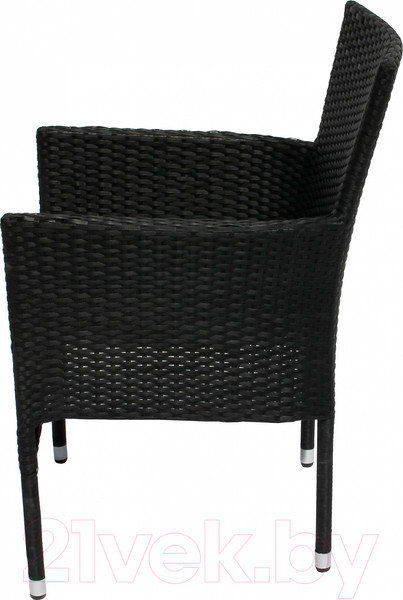 Изображение товара Комплект садовой мебели Garden Story Аскер мини / GS015/GS016 (черный/ротанг серый)