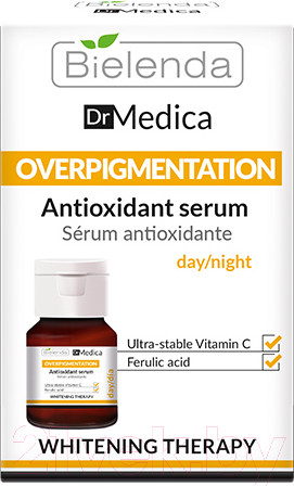 Изображение товара Сыворотка для лица Bielenda DR Medica Overpigmentation Антиоксидантная (30мл)