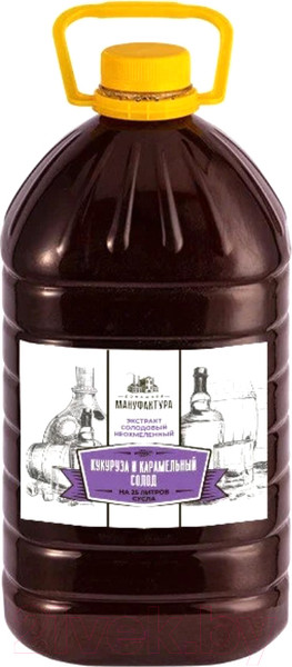 Изображение товара Солодовый экстракт Домашняя Мануфактура Кукуруза и карамельный солод (4.1кг)