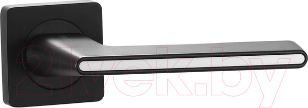 Изображение товара Ручка дверная Vantage V51BL-2 AL (черный/белый глянец)