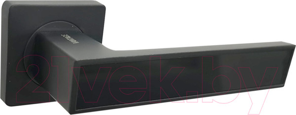 Изображение товара Ручка дверная Vantage V52BL/BL AL (черный матовый/черный глянец)