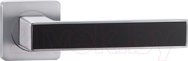 Изображение товара Ручка дверная Vantage V52L-2 AL (матовый хром/черный глянец)