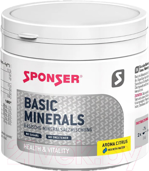 Изображение товара Витаминно-минеральный комплекс Sponser Basic Minerals / 80885 (400г, цитрус)