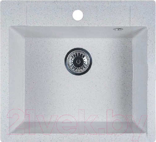 Изображение товара Мойка кухонная Marblan Cubi (серый, с сифоном)