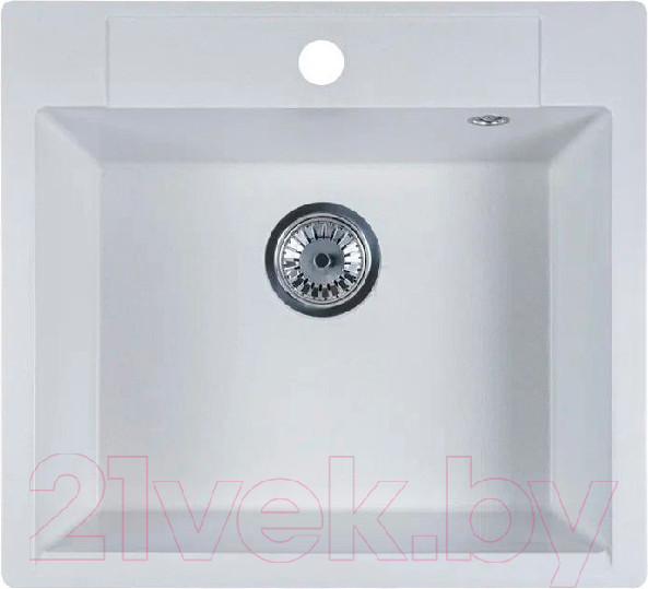 Изображение товара Мойка кухонная Marblan Cubi (иней, с сифоном)